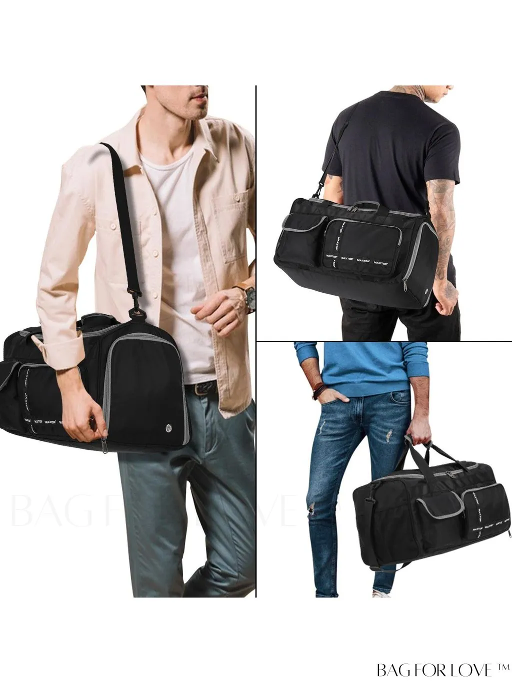 BagForLove - MAXTOP Womens Travel Duffle Bag: Stylish Weekender Tote with Large Capacity and Shoe Compartment