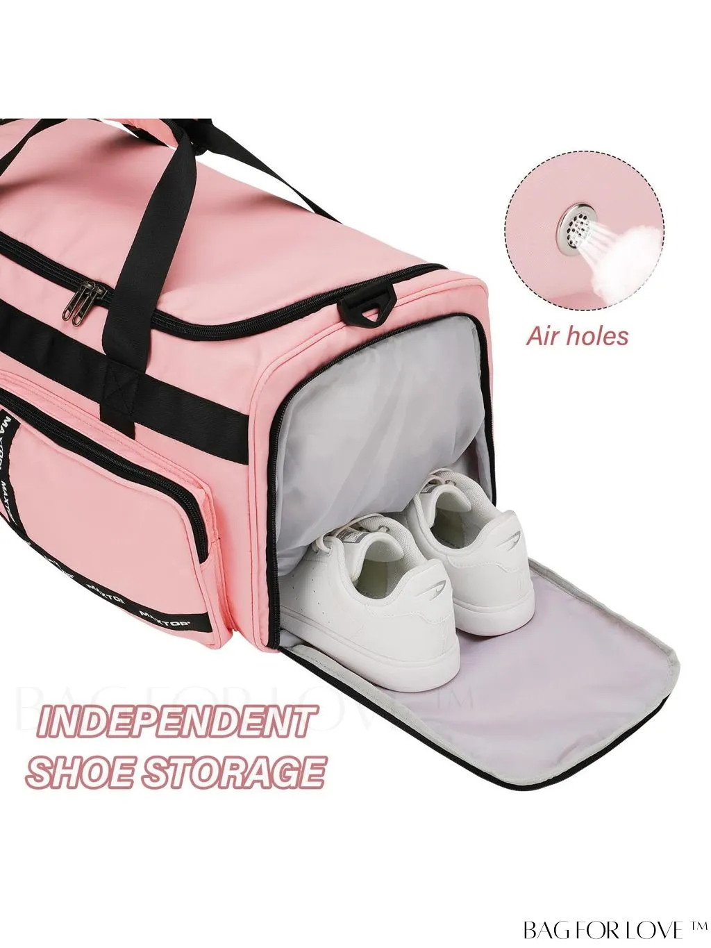 BagForLove - MAXTOP Womens Travel Duffle Bag: Stylish Weekender Tote with Large Capacity and Shoe Compartment