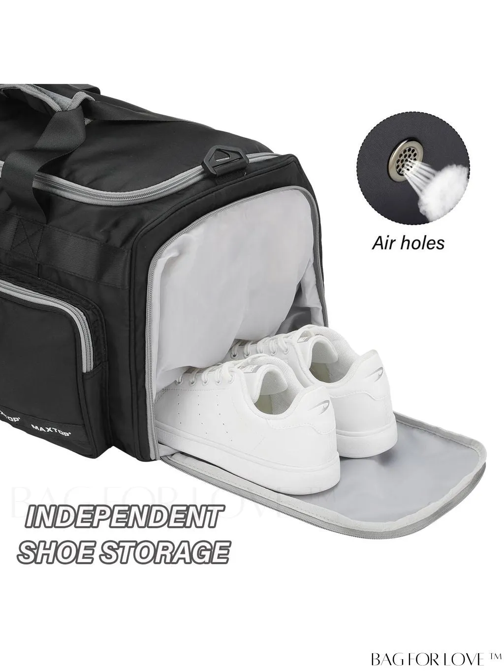 BagForLove - MAXTOP Womens Travel Duffle Bag: Stylish Weekender Tote with Large Capacity and Shoe Compartment