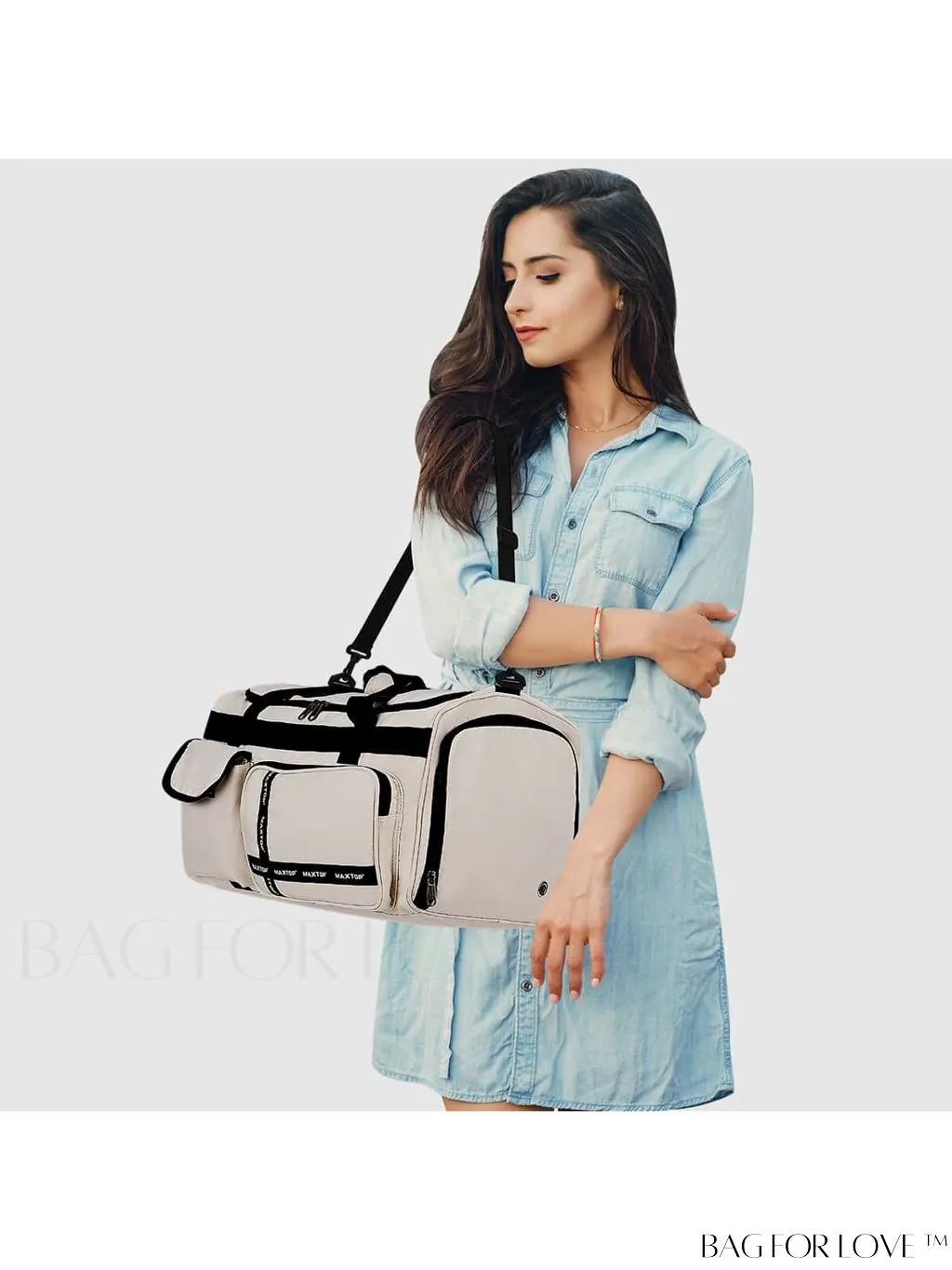 BagForLove - MAXTOP Womens Travel Duffle Bag: Stylish Weekender Tote with Large Capacity and Shoe Compartment