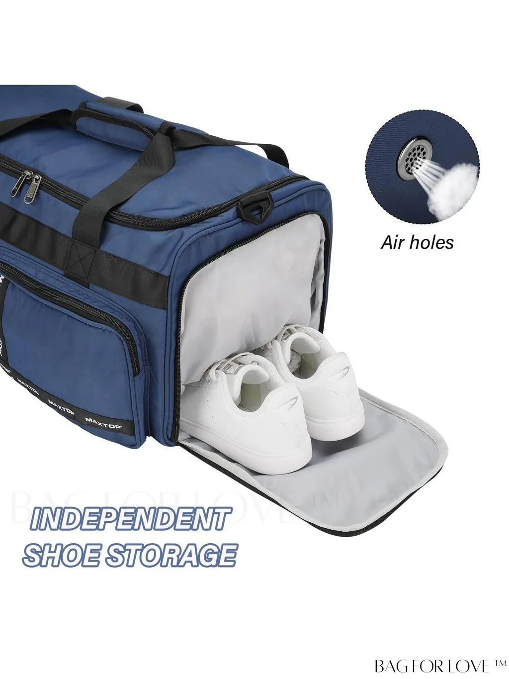 BagForLove - MAXTOP Womens Travel Duffle Bag: Stylish Weekender Tote with Large Capacity and Shoe Compartment