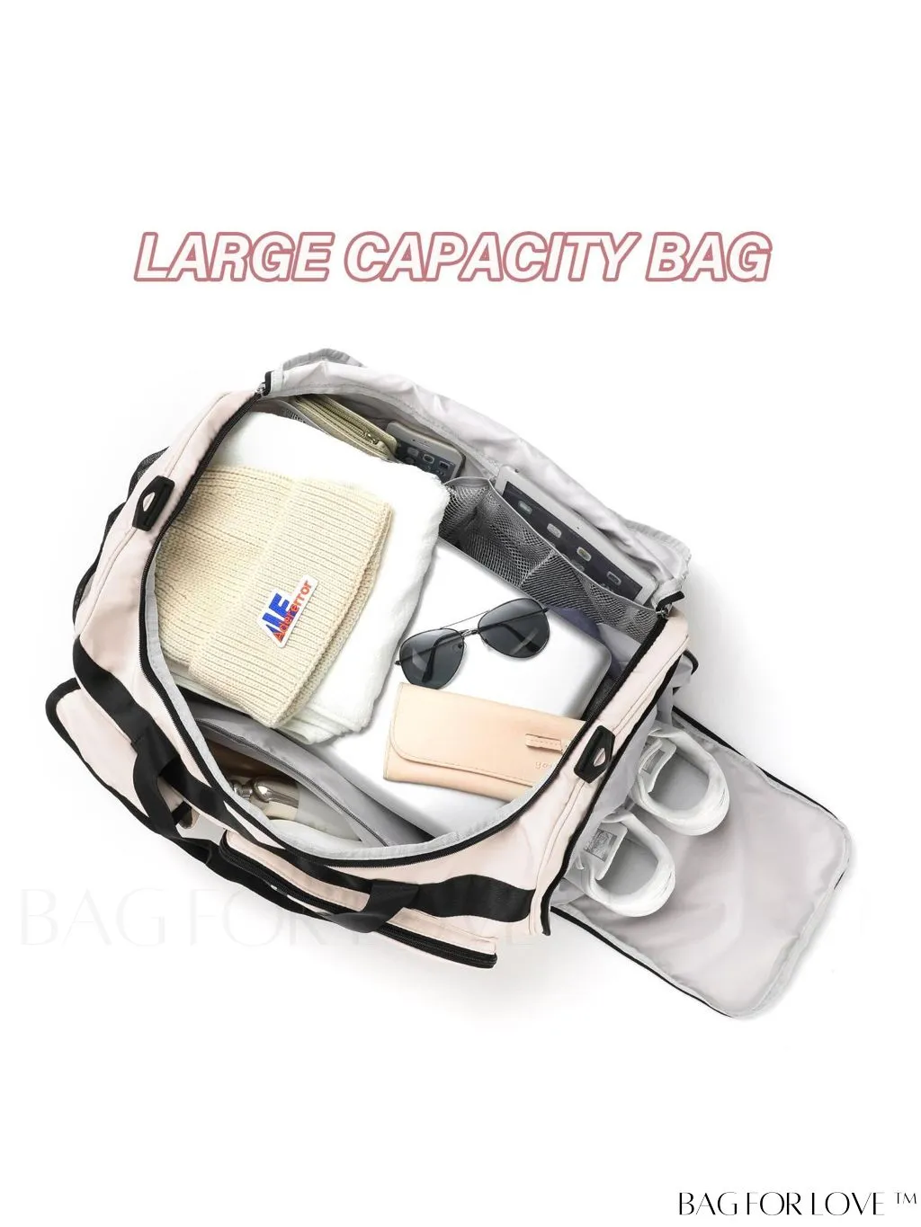 BagForLove - MAXTOP Womens Travel Duffle Bag: Stylish Weekender Tote with Large Capacity and Shoe Compartment