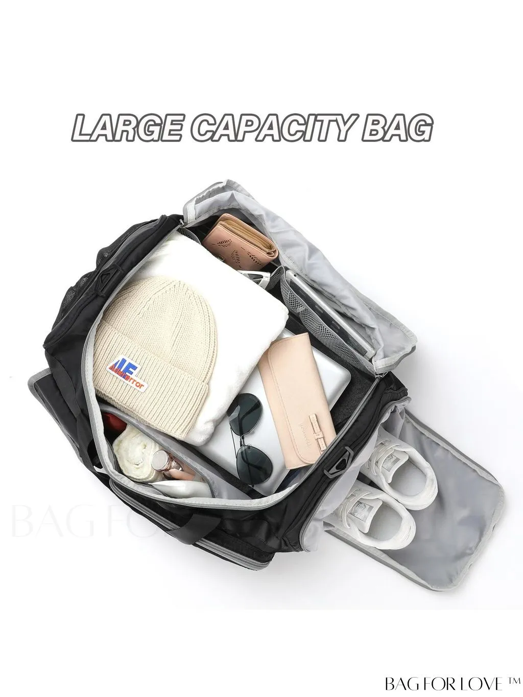 BagForLove - MAXTOP Womens Travel Duffle Bag: Stylish Weekender Tote with Large Capacity and Shoe Compartment