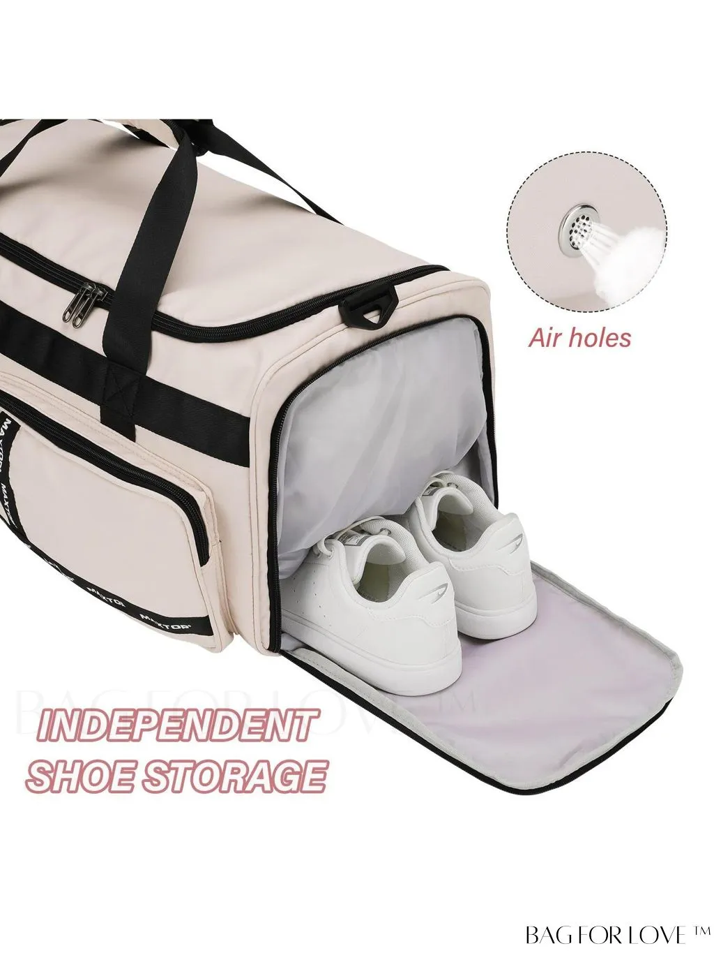BagForLove - MAXTOP Womens Travel Duffle Bag: Stylish Weekender Tote with Large Capacity and Shoe Compartment