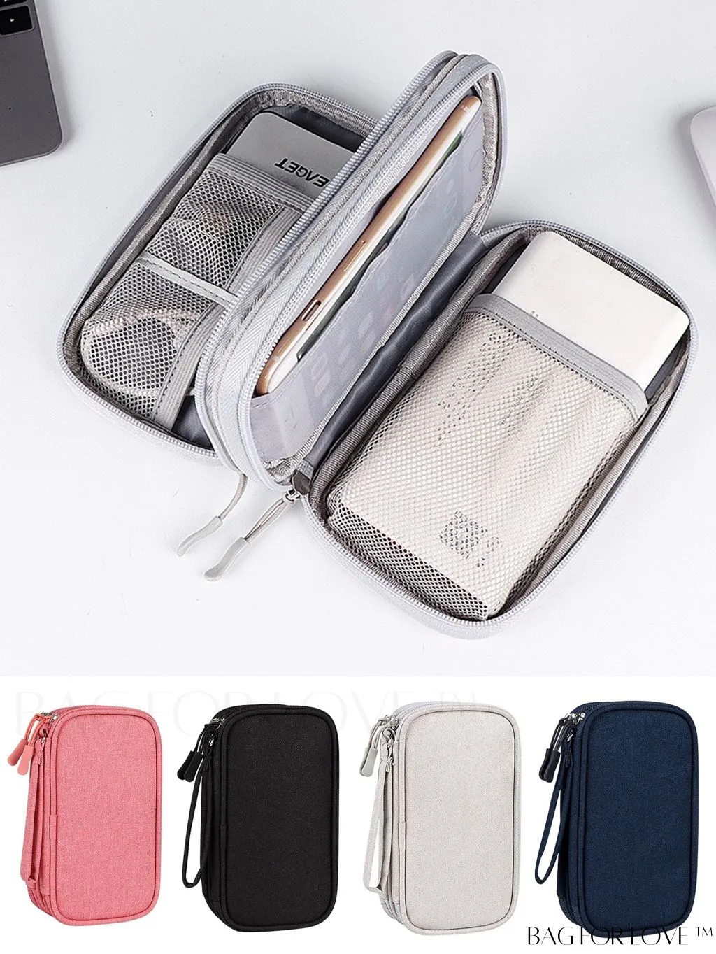 BagForLove - Portable Data Line Storage Bag - Ideal for Traveling and Organizing Cables