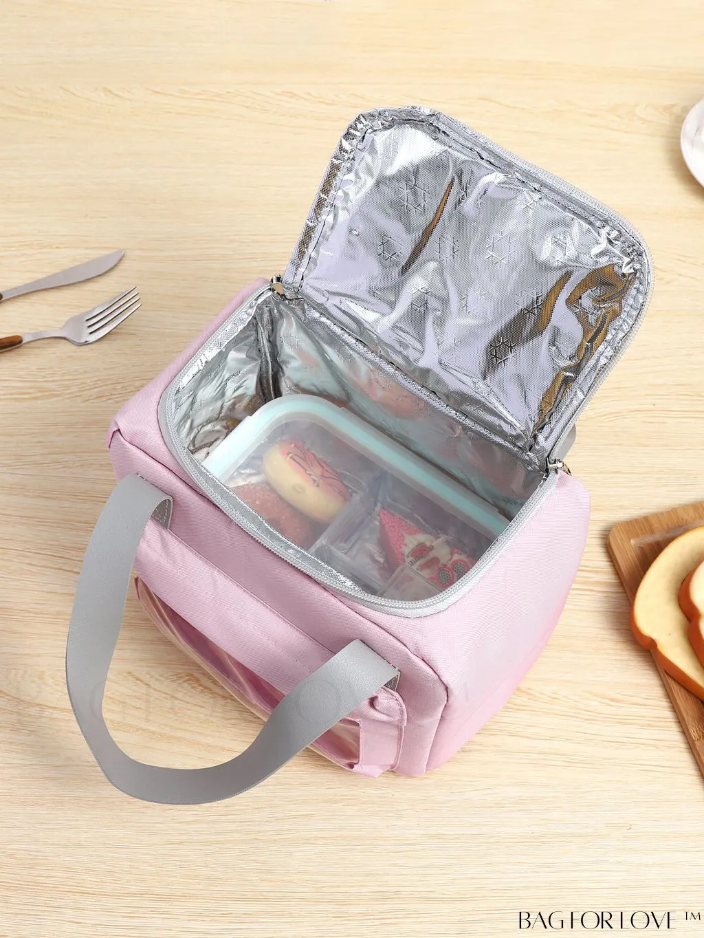BagForLove - Portable Insulated Bento Bag: Ideal Cooler Bag for Outdoor Picnics, Students, and Ice Storage