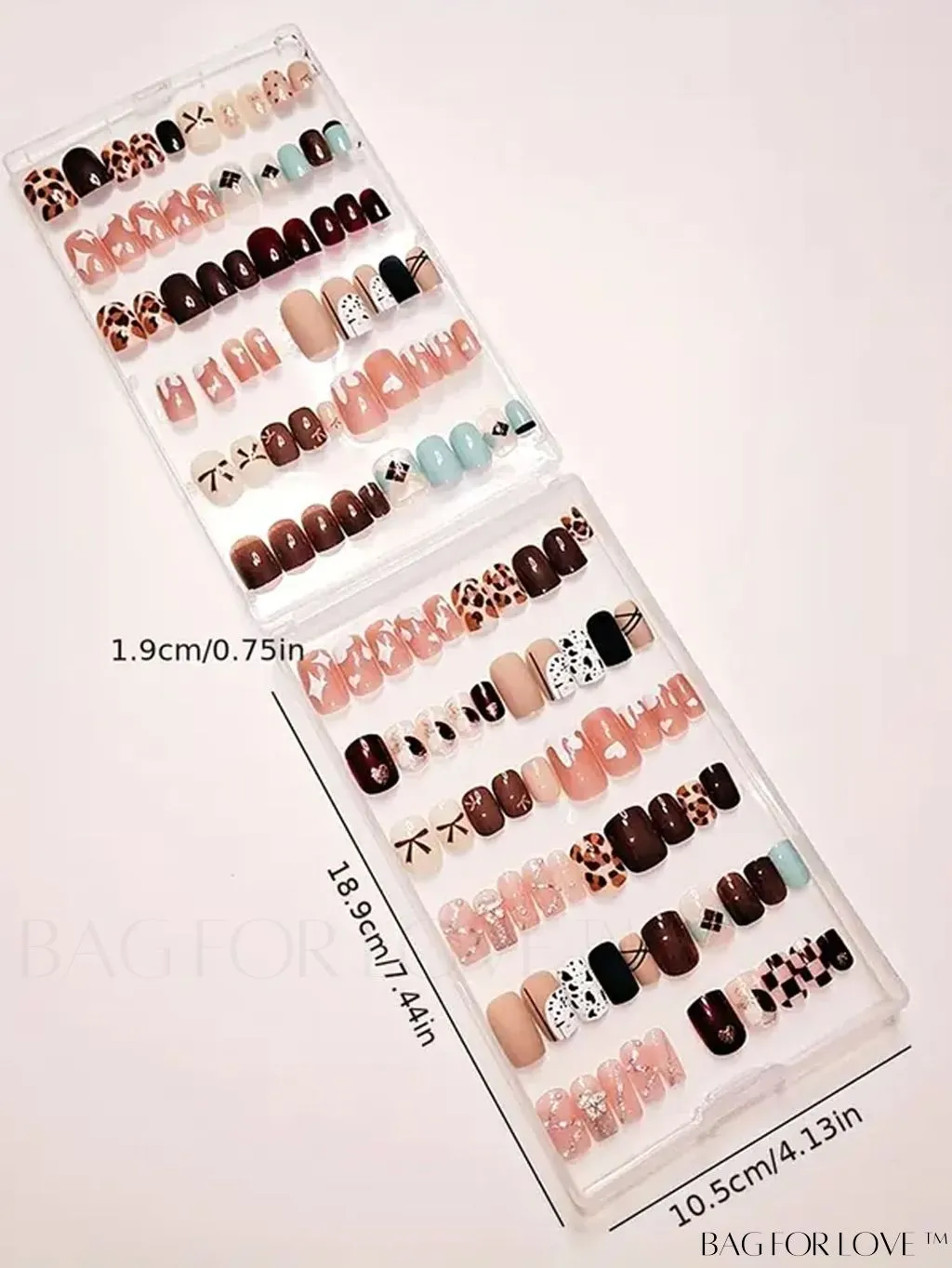 BagForLove - Portable Transparent Nail Art Storage Box with Multi-Functional Design - Ideal for Beauty Tools and Jewelry