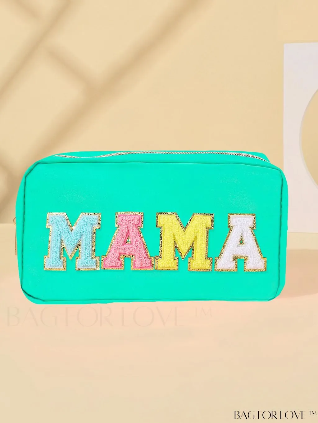 BagForLove - Portable Travel Makeup Bag with Letter Decor