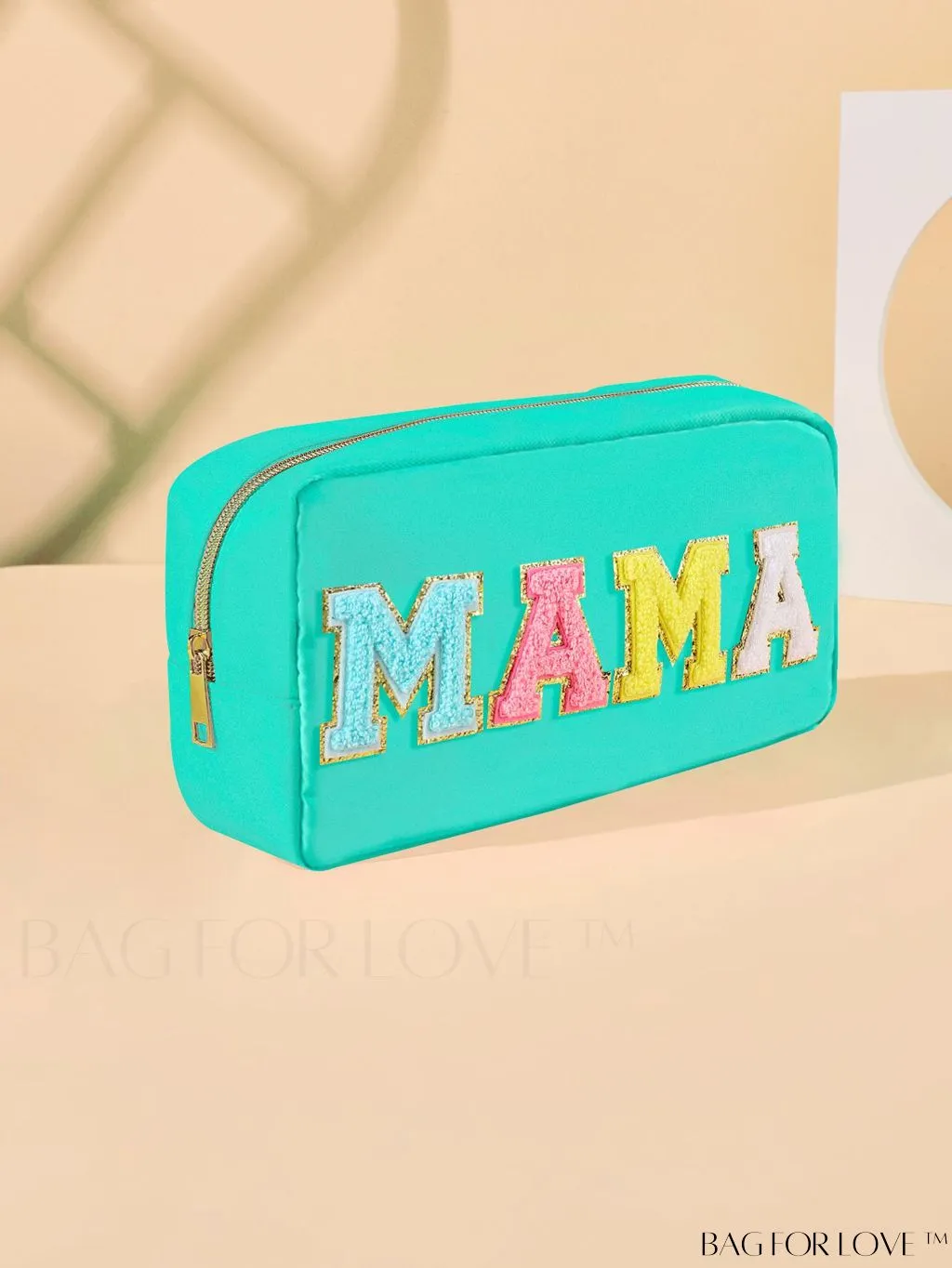 BagForLove - Portable Travel Makeup Bag with Letter Decor