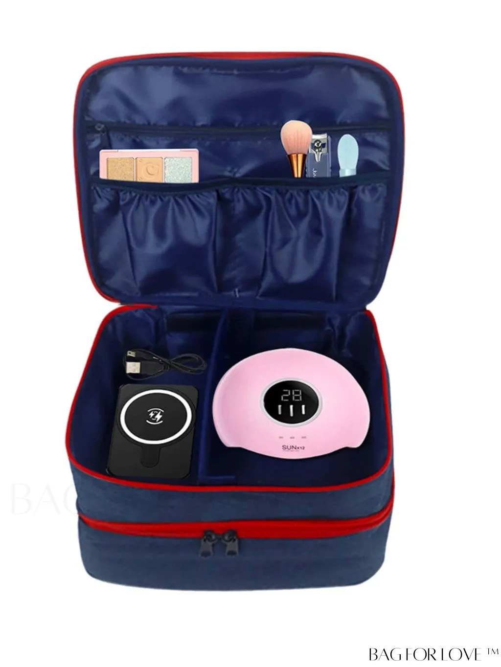 BagForLove - Premium Dual-Tone Tool Bag with Double-Layer Design and Easy Zipper Access