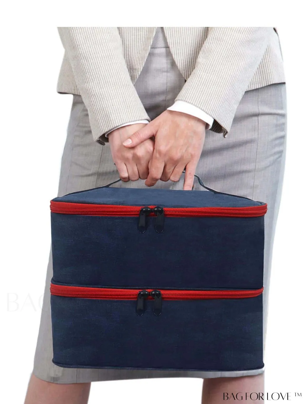 BagForLove - Premium Dual-Tone Tool Bag with Double-Layer Design and Easy Zipper Access