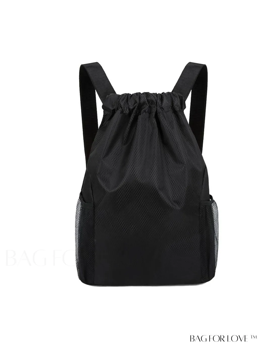 BagForLove - Red Minimalist Drawstring Backpack: Stylish, Durable Travel Bag for Sports and Leisure