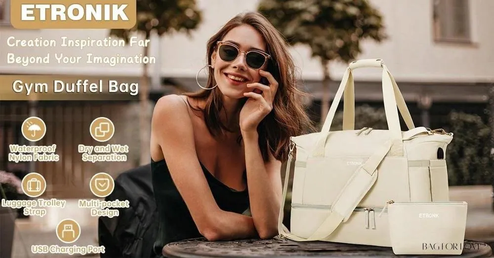 BagForLove - Sporty Weekender Bag For Her, Overnight Essentials
