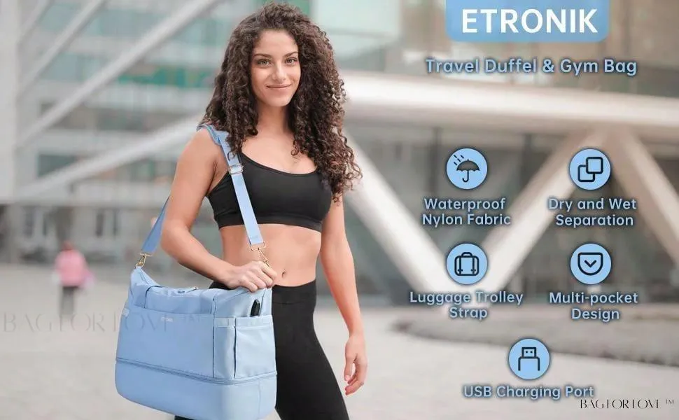 BagForLove - Sporty Weekender Bag For Her, Overnight Essentials