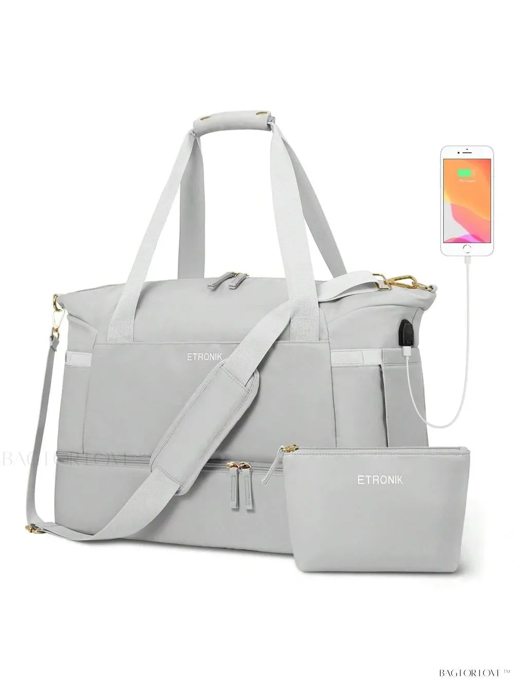 BagForLove - Sporty Weekender Bag For Her, Overnight Essentials