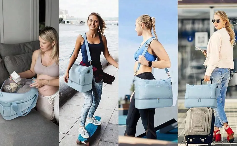 BagForLove - Sporty Weekender Bag For Her, Overnight Essentials