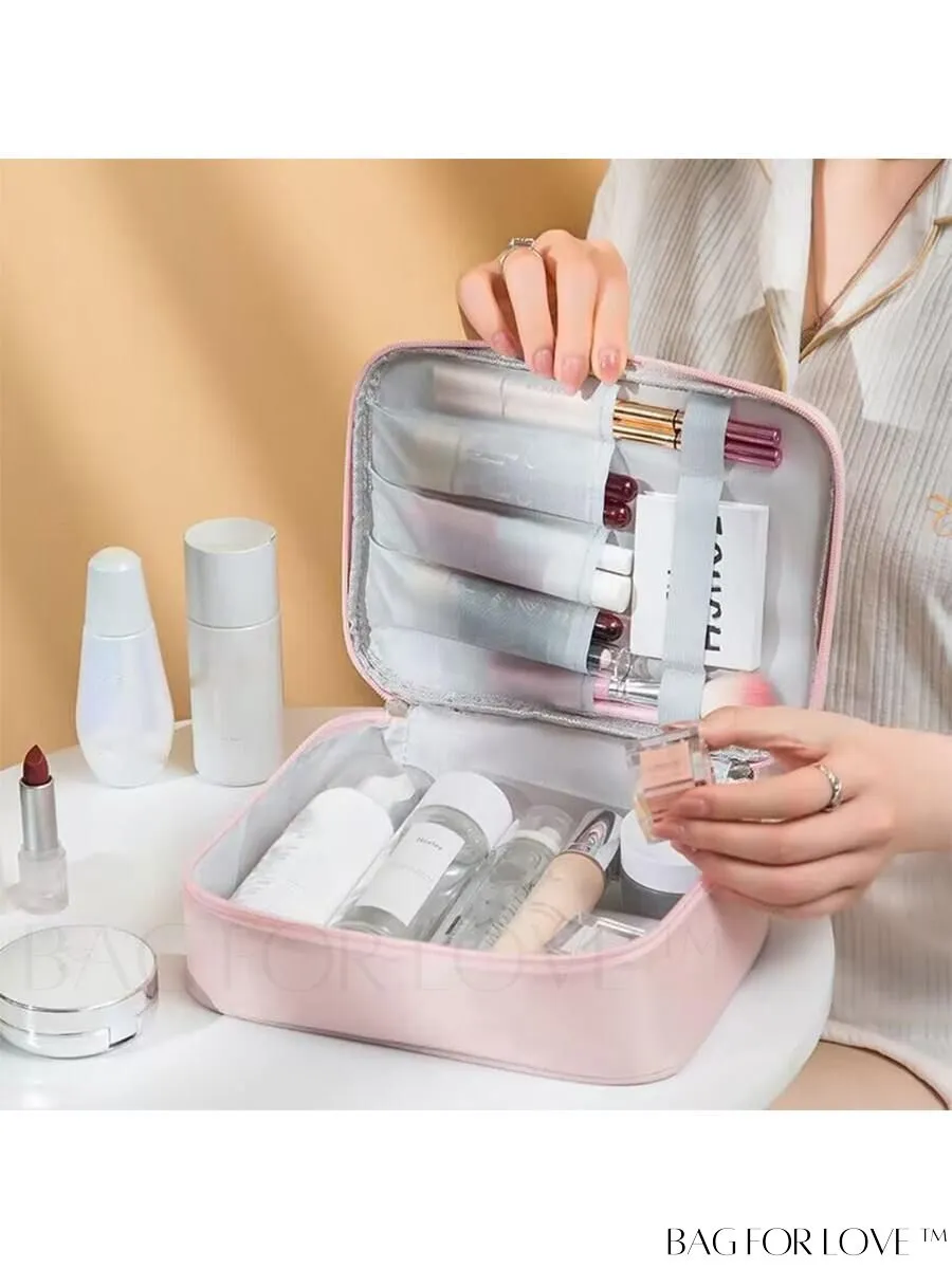 BagForLove - Summer New Pink Cute Rabbit Makeup Bag: Portable, Waterproof, Multi-Functional with Large Capacity