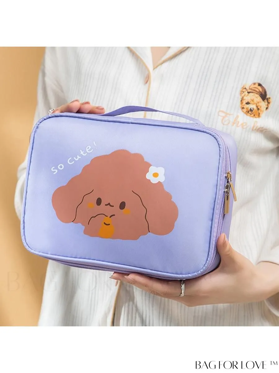 BagForLove - Summer New Pink Cute Rabbit Makeup Bag: Portable, Waterproof, Multi-Functional with Large Capacity