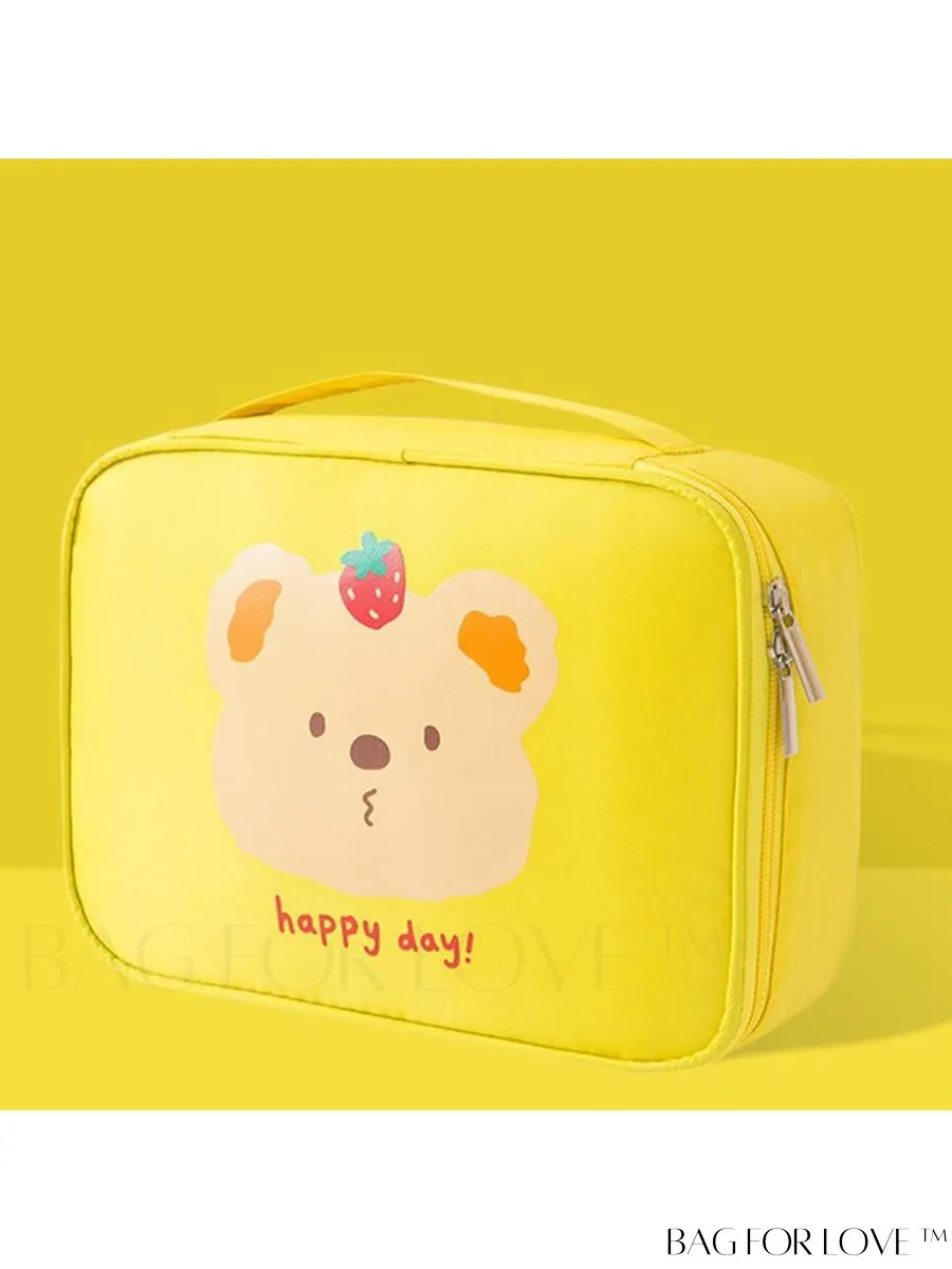 BagForLove - Summer New Pink Cute Rabbit Makeup Bag: Portable, Waterproof, Multi-Functional with Large Capacity