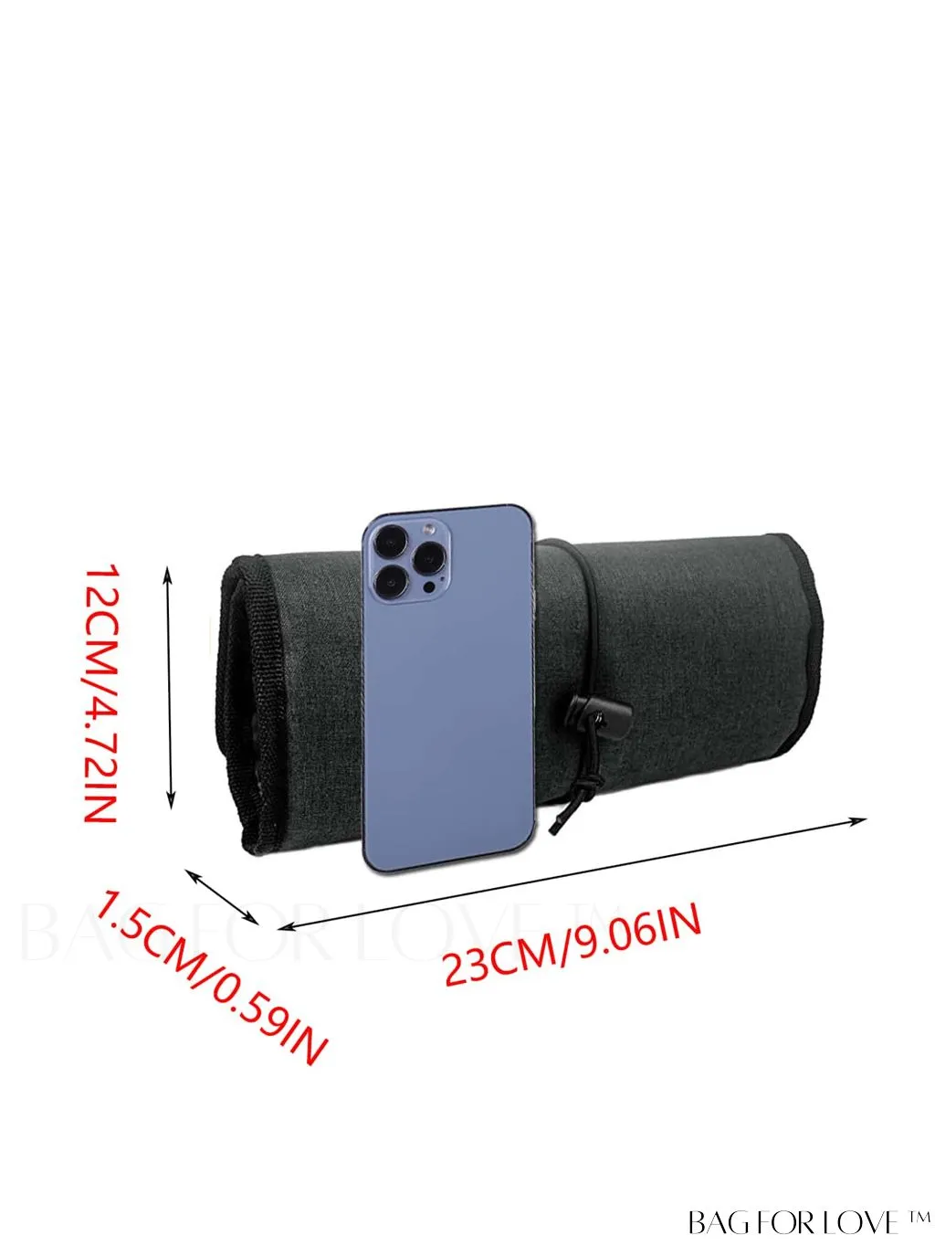 BagForLove - Travel-friendly Digital Storage Bag: Organize Cables, Earphones, and Tools in a Compact Roll