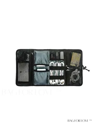 BagForLove - Travel-friendly Digital Storage Bag: Organize Cables, Earphones, and Tools in a Compact Roll