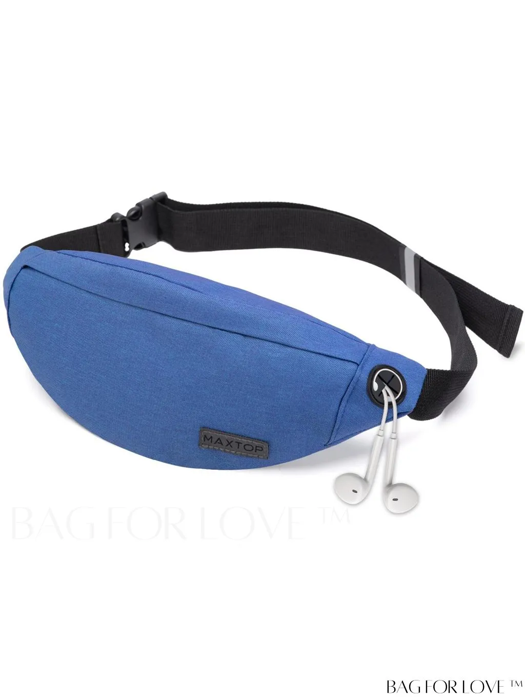 BagForLove - Versatile MAXTOP Waist Pack with Headphone Jack, Multiple Pockets & Adjustable Straps
