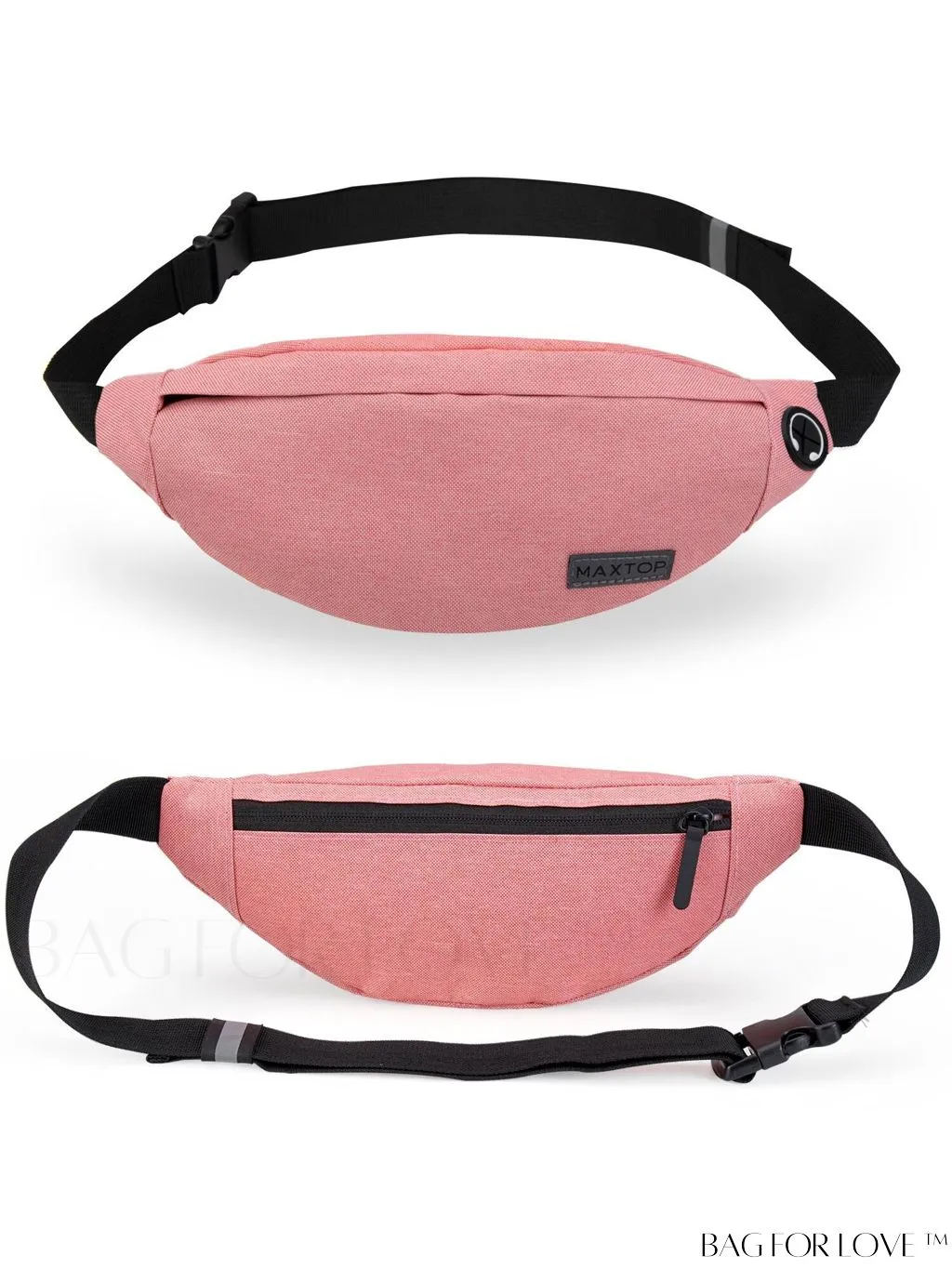 BagForLove - Versatile MAXTOP Waist Pack with Headphone Jack, Multiple Pockets & Adjustable Straps