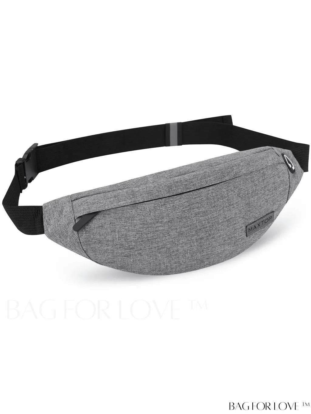 BagForLove - Versatile MAXTOP Waist Pack with Headphone Jack, Multiple Pockets & Adjustable Straps