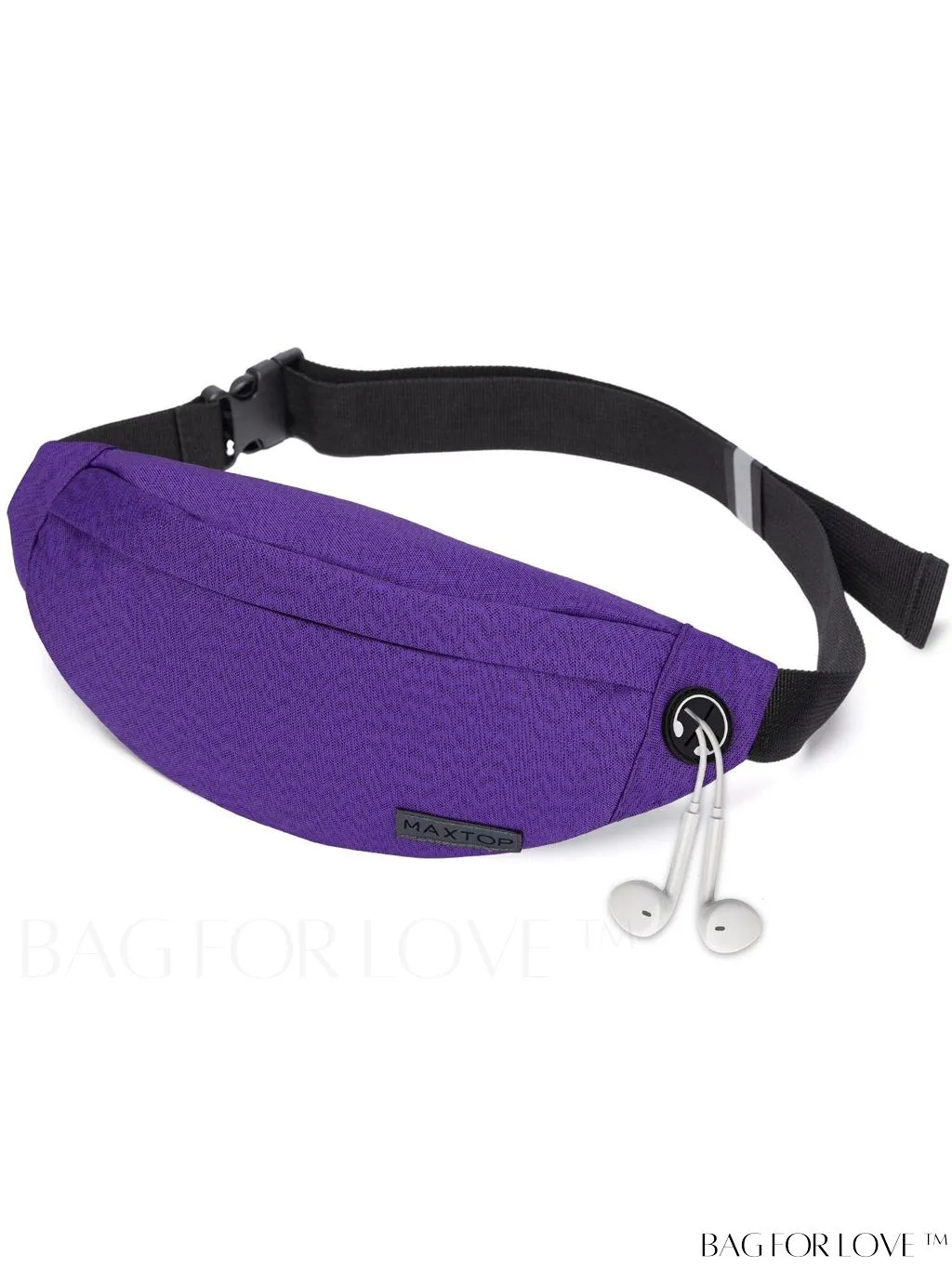 BagForLove - Versatile MAXTOP Waist Pack with Headphone Jack, Multiple Pockets & Adjustable Straps