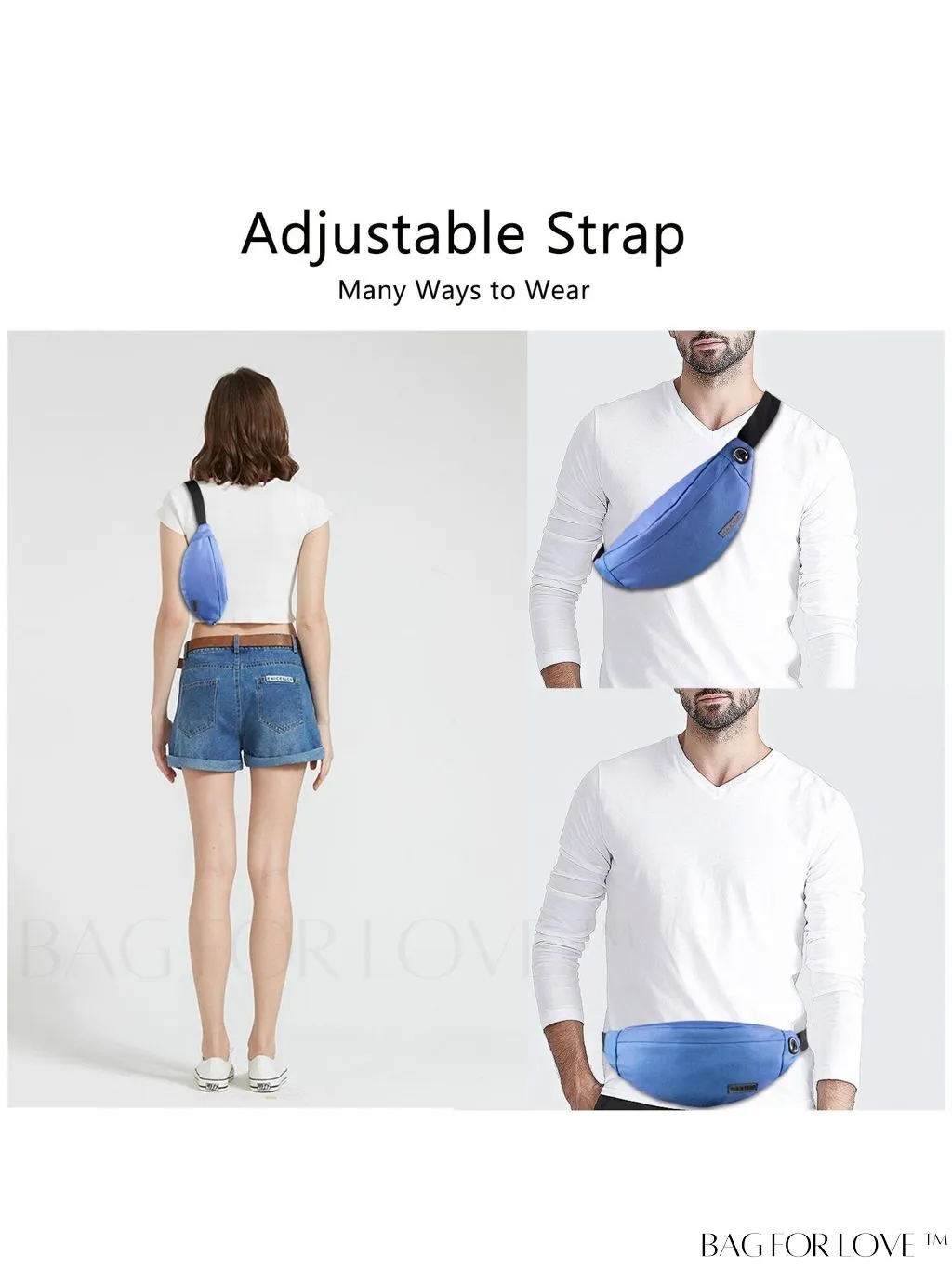 BagForLove - Versatile MAXTOP Waist Pack with Headphone Jack, Multiple Pockets & Adjustable Straps