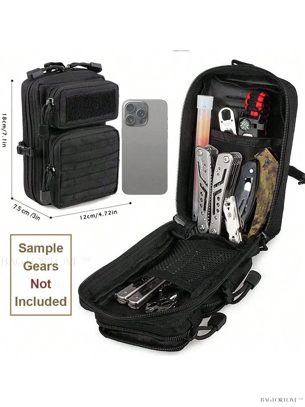 BagForLove - Versatile Water-Resistant Backpack with Phone Pouch