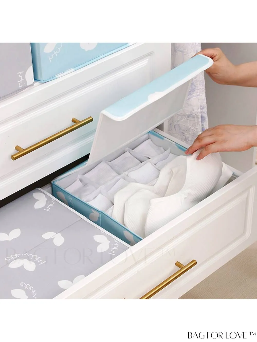 BagForLove - Wardrobe Storage Solution: Multifunctional Organizer for Clothes, Bras, Socks, Underwear, Jeans, T-Shirts, and Pants