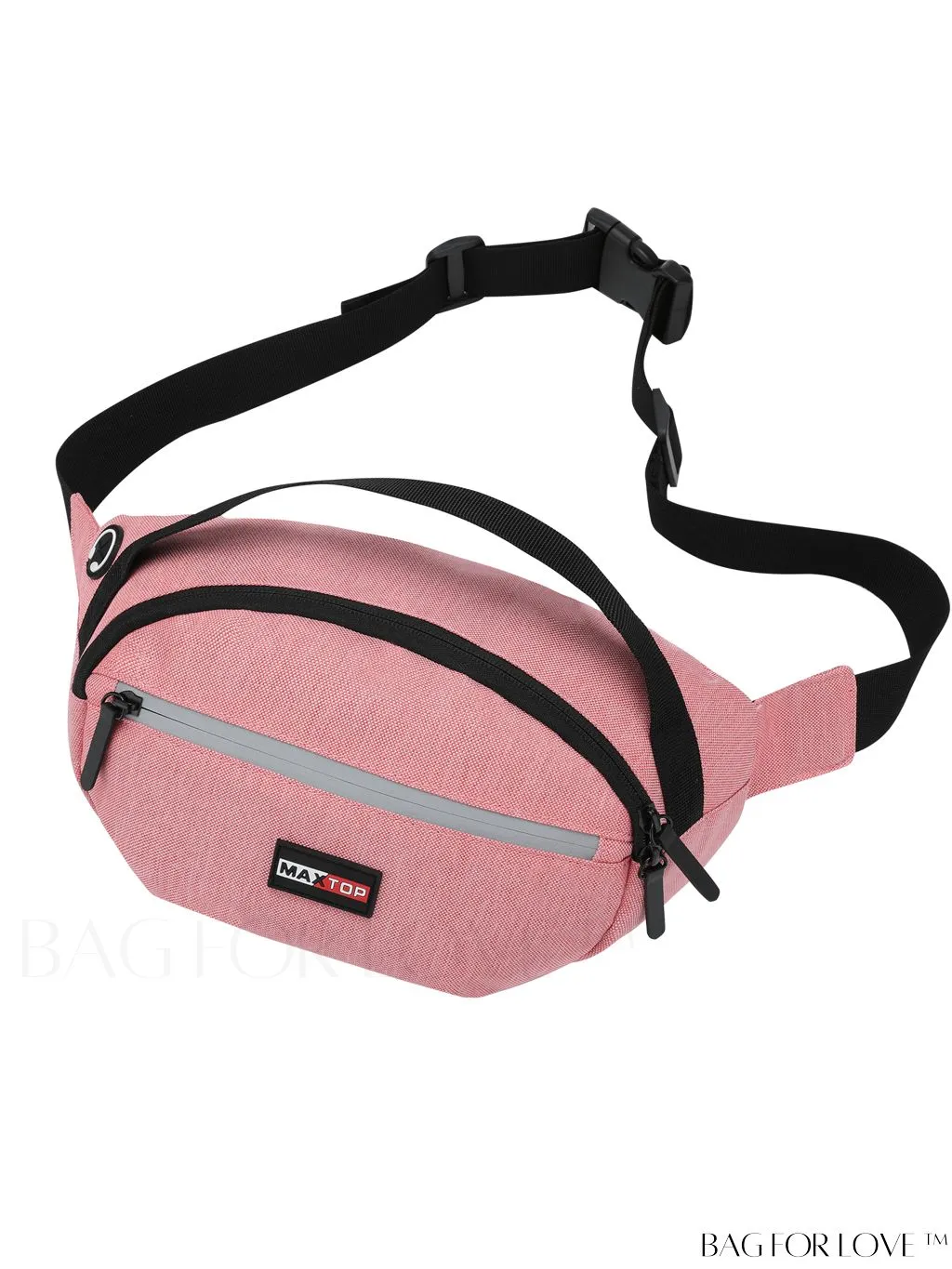 BagForLove - Water-Resistant Waist Bag for Outdoor Activities - MAXTOP Large Crossbody Hiking Fanny Pack