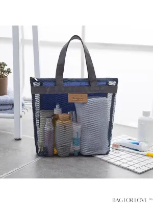 BagForLove - Waterproof Mesh Portable Beach Bag â Ideal for Outdoor Travel, Fitness, Swimming, and Showering