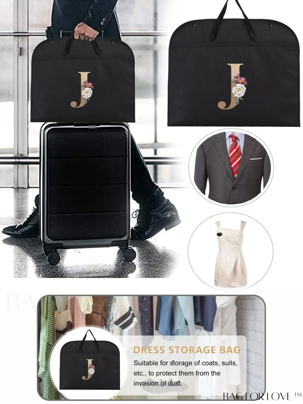 BagForLove - Wedding Dress Storage Bag: Travel-friendly Organizer for Clothing, Garments, and Dust Prevention