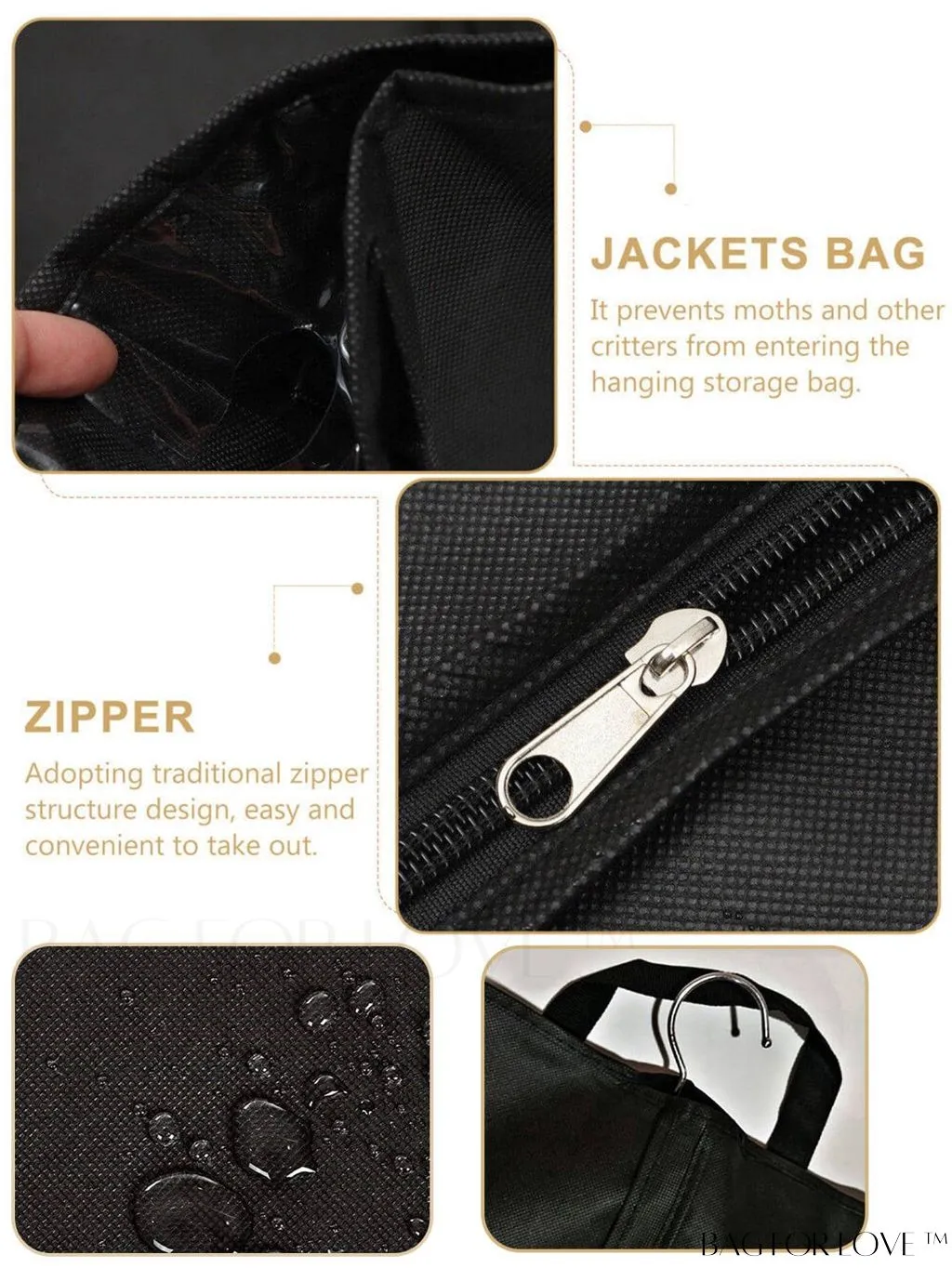 BagForLove - Wedding Dress Storage Bag: Travel-friendly Organizer for Clothing, Garments, and Dust Prevention