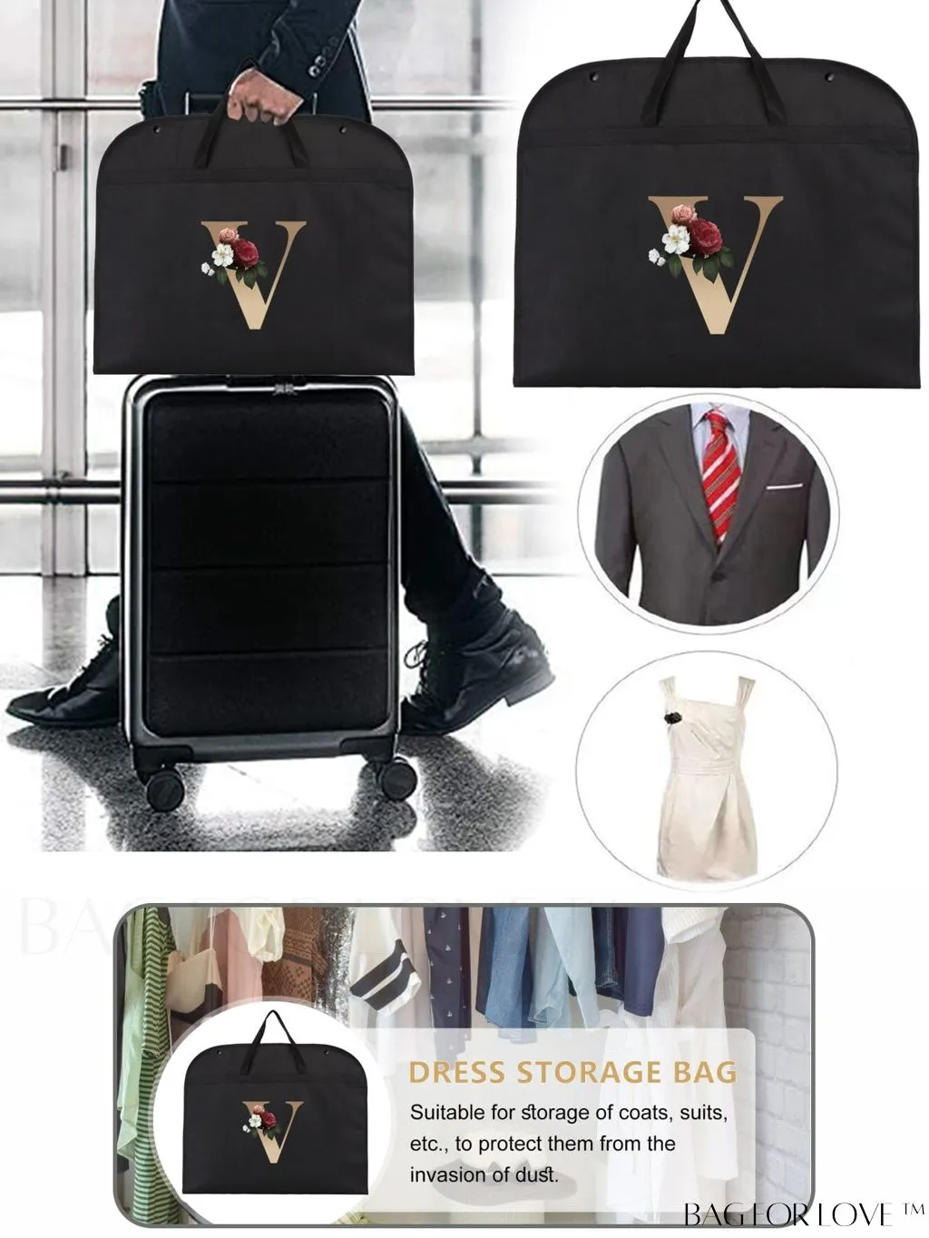 BagForLove - Wedding Dress Storage Bag: Travel-friendly Organizer for Clothing, Garments, and Dust Prevention