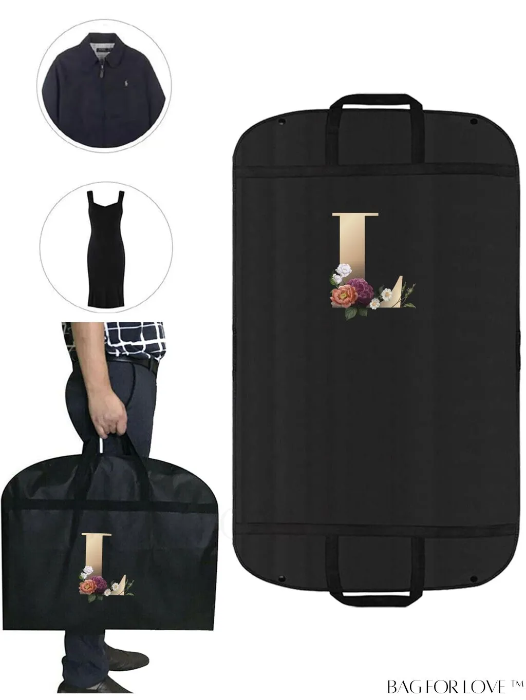 BagForLove - Wedding Dress Travel Storage Bag - Garment Organizer for Wardrobe - Clothes Protection