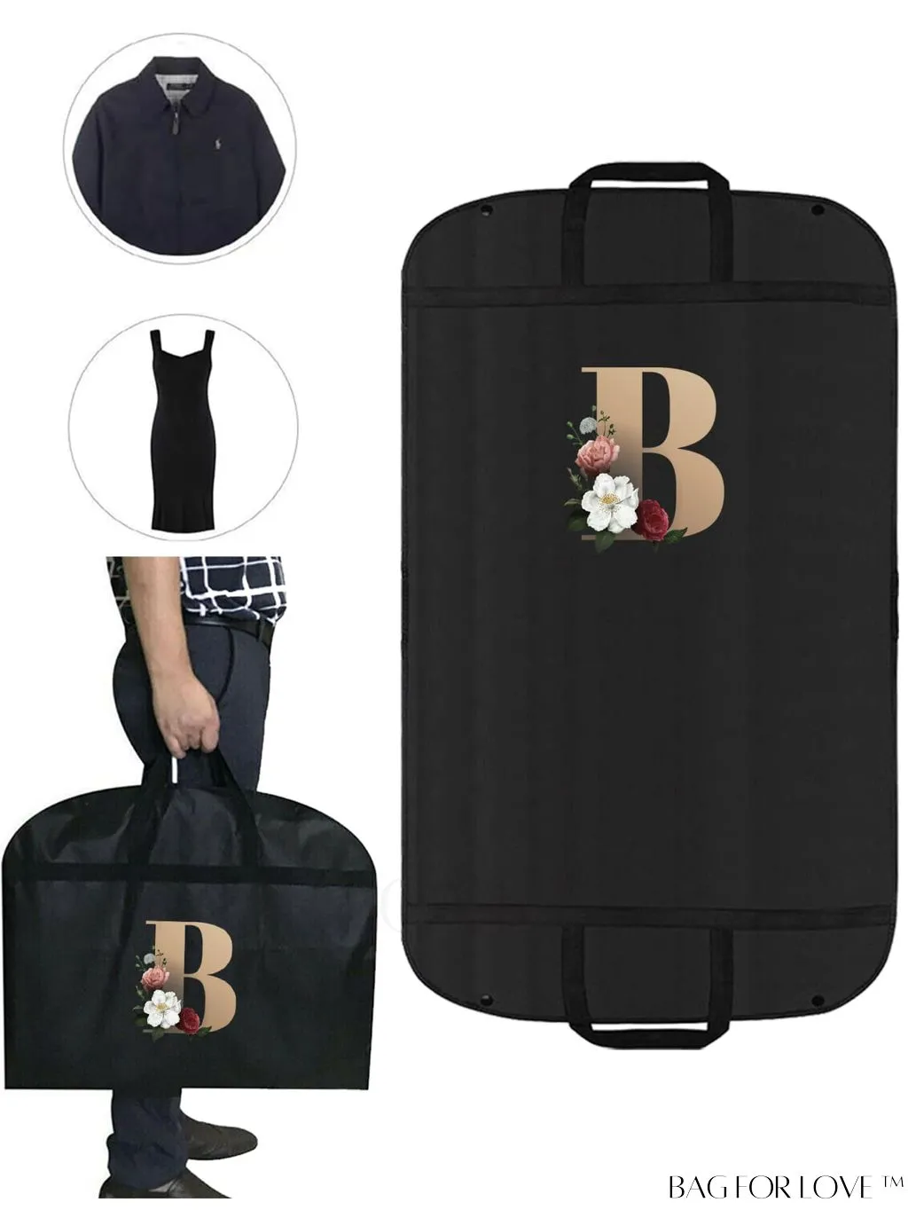 BagForLove - Wedding Dress Travel Storage Bag - Garment Organizer for Wardrobe - Clothes Protection