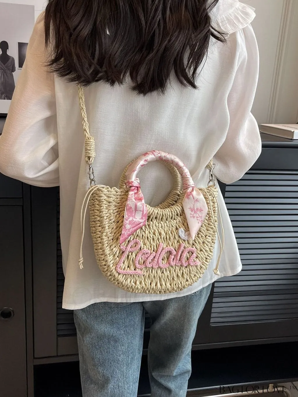 BagForLove - Womens Stylish Single Shoulder Bag: Fresh Straw Braided All-In-One Messenger