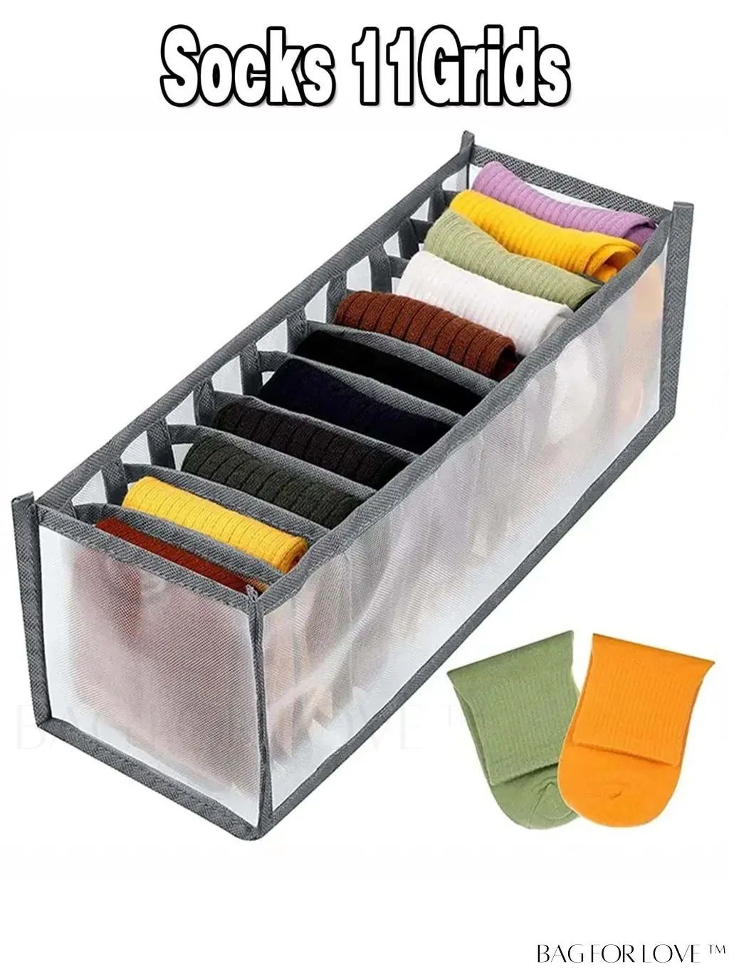 BagForLove - Womens Underwear and Clothing Storage Organizer: Underwear Bra Box for Wardrobe, College Dorm Essentials
