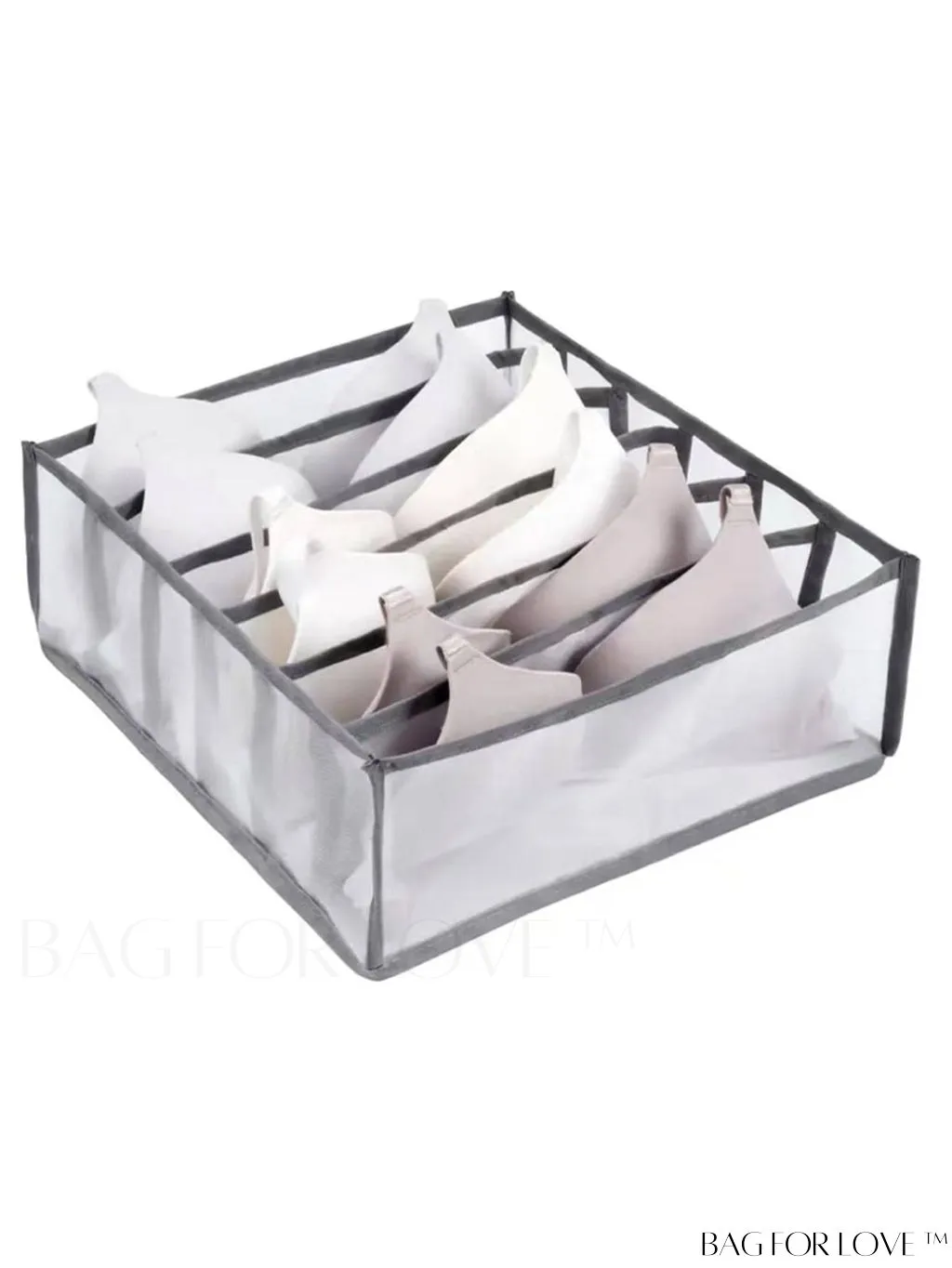 BagForLove - Womens Underwear and Clothing Storage Organizer: Underwear Bra Box for Wardrobe, College Dorm Essentials