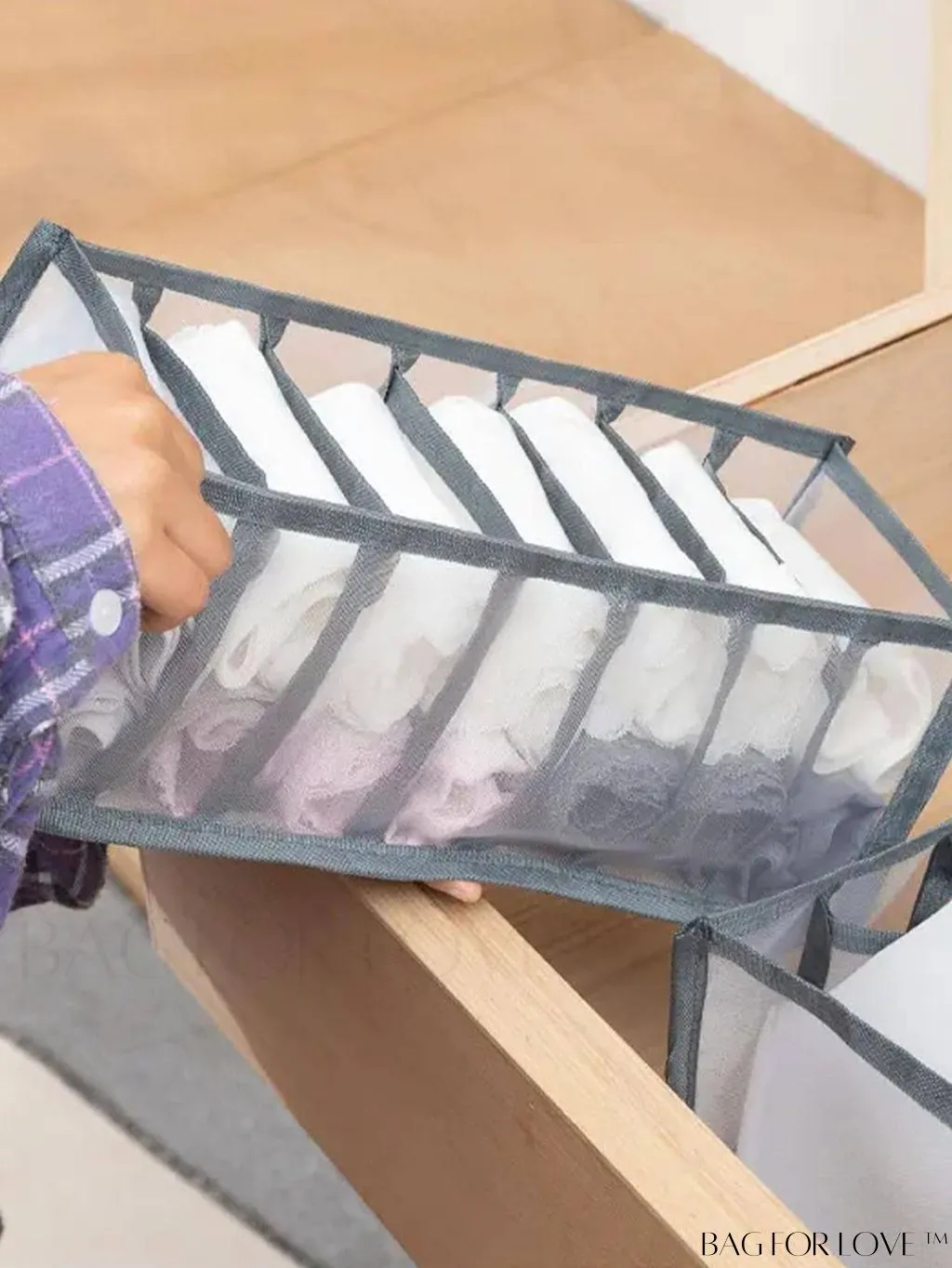 BagForLove - Womens Underwear and Clothing Storage Organizer: Underwear Bra Box for Wardrobe, College Dorm Essentials