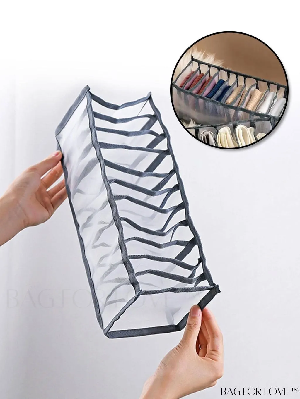 BagForLove - Womens Underwear and Clothing Storage Organizer: Underwear Bra Box for Wardrobe, College Dorm Essentials
