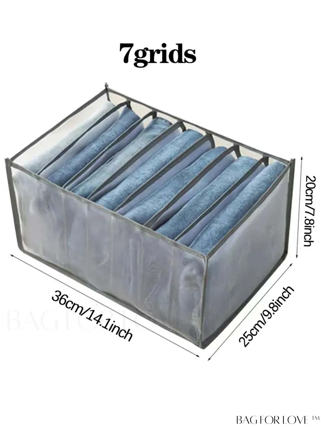 BagForLove - Womens Underwear and Clothing Storage Organizer: Underwear Bra Box for Wardrobe, College Dorm Essentials