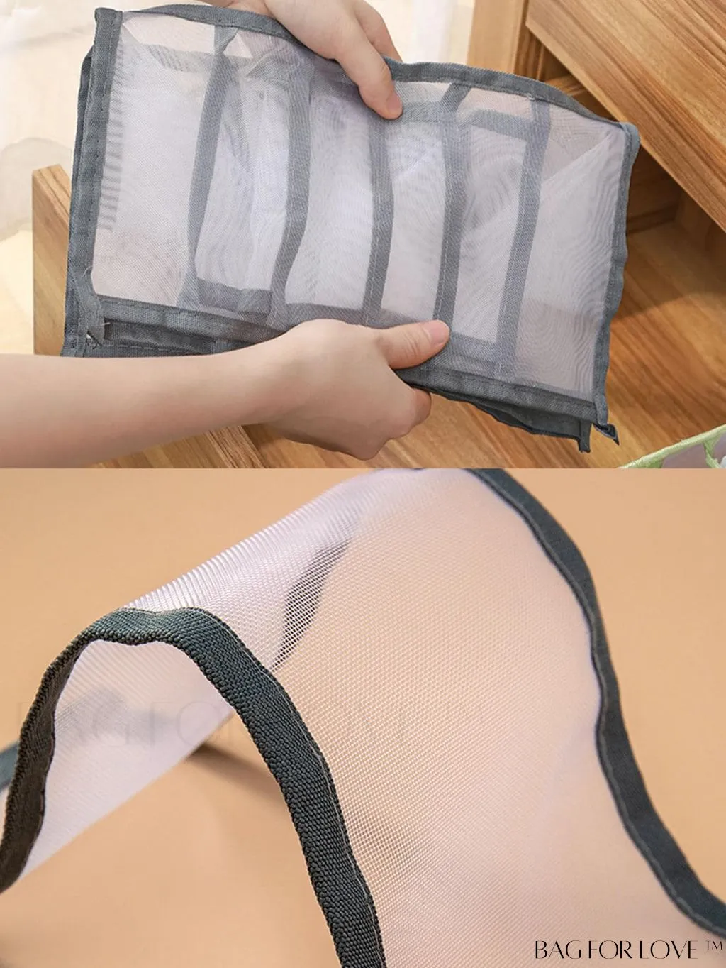 BagForLove - Womens Underwear and Clothing Storage Organizer: Underwear Bra Box for Wardrobe, College Dorm Essentials