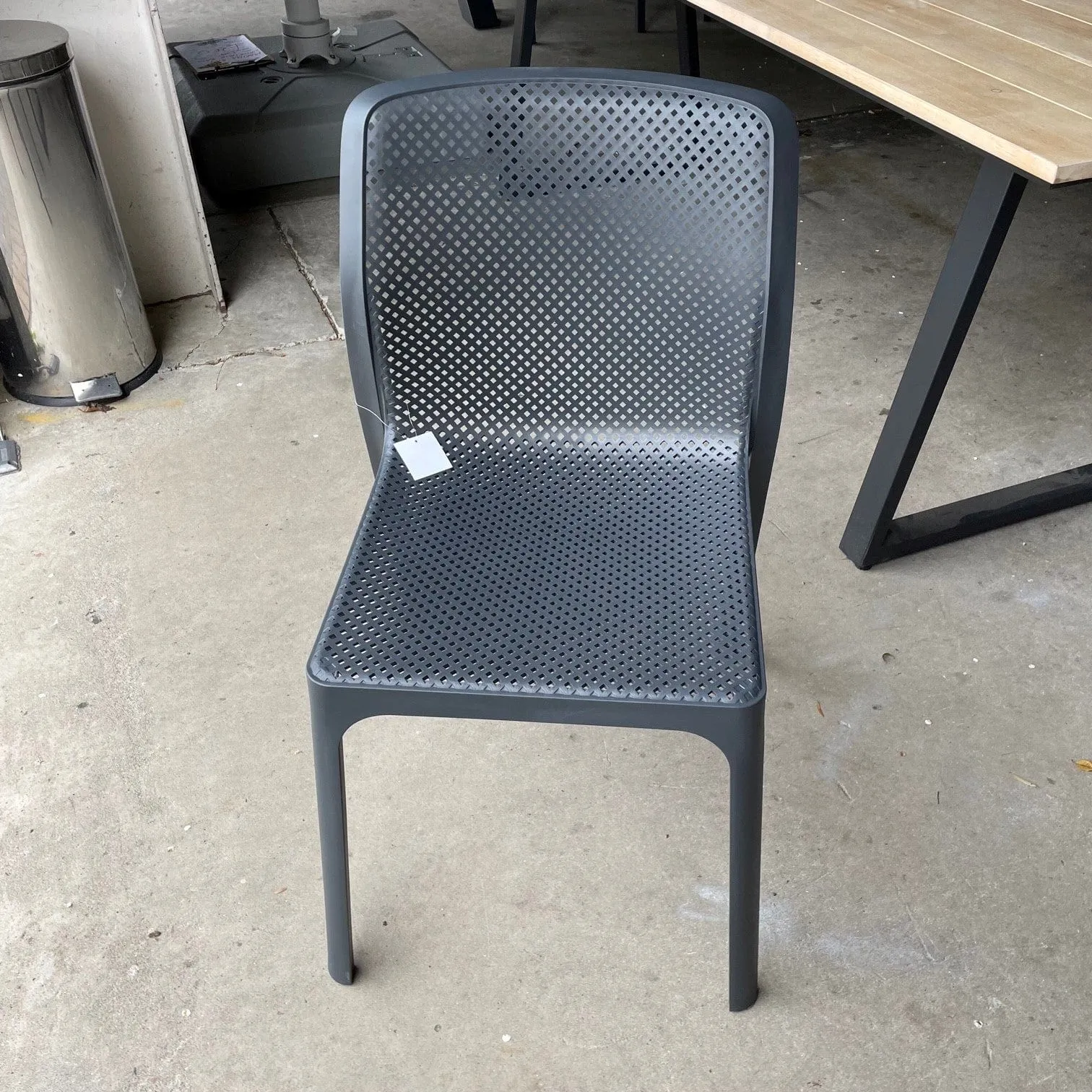 Bailey Outdoor Armless Chair -Charcoal