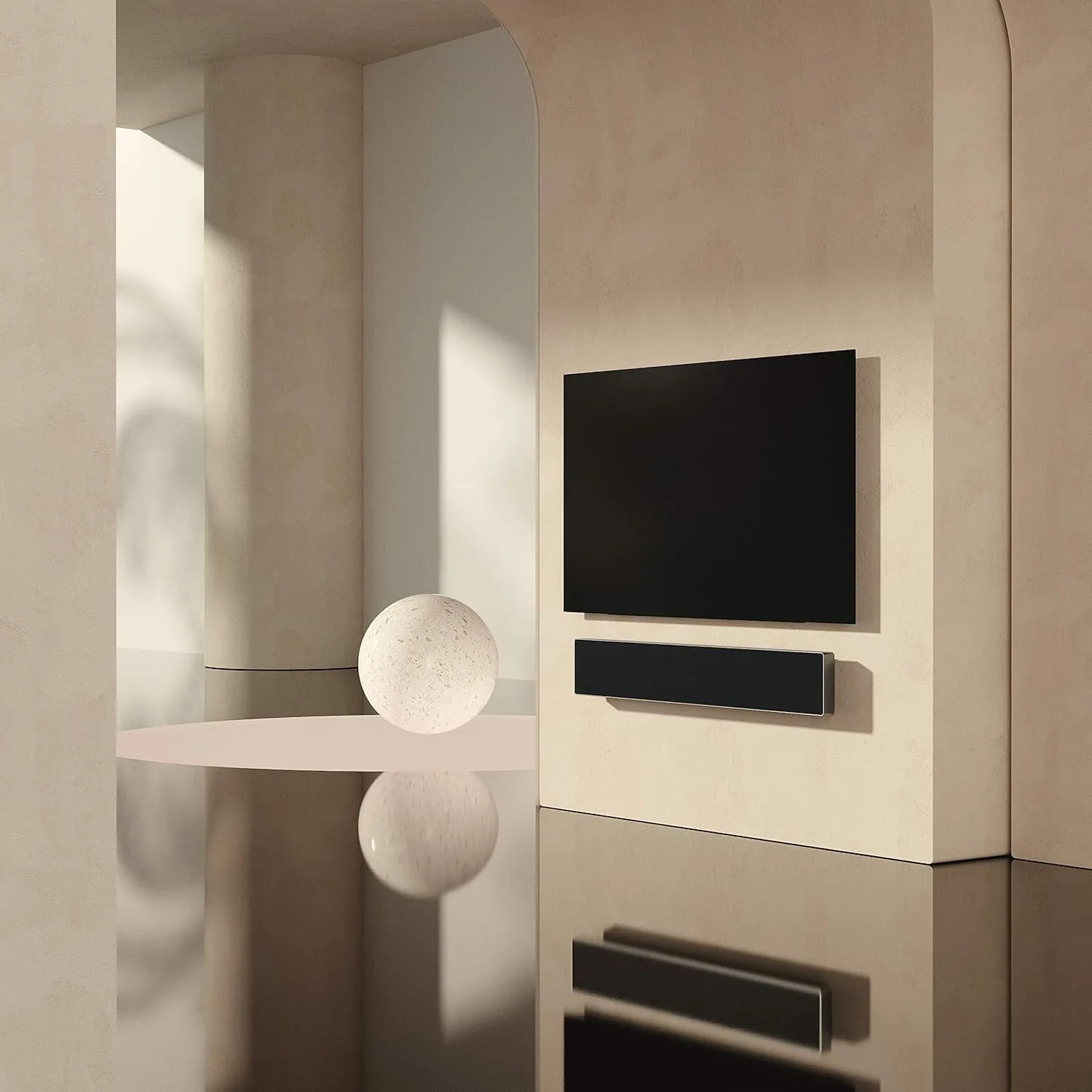 Bang & Olufsen Beosound Stage – Dolby Atmos Soundbar – TV and WiFi Speaker, Aluminum/Black