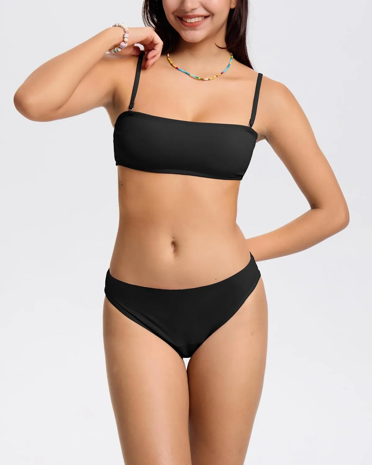 Beautikini Period Swimwear for Teens Menstrual Two Piece Leakproof Sporty Bikini Swimsuit Bathing Suit for Teen Girls