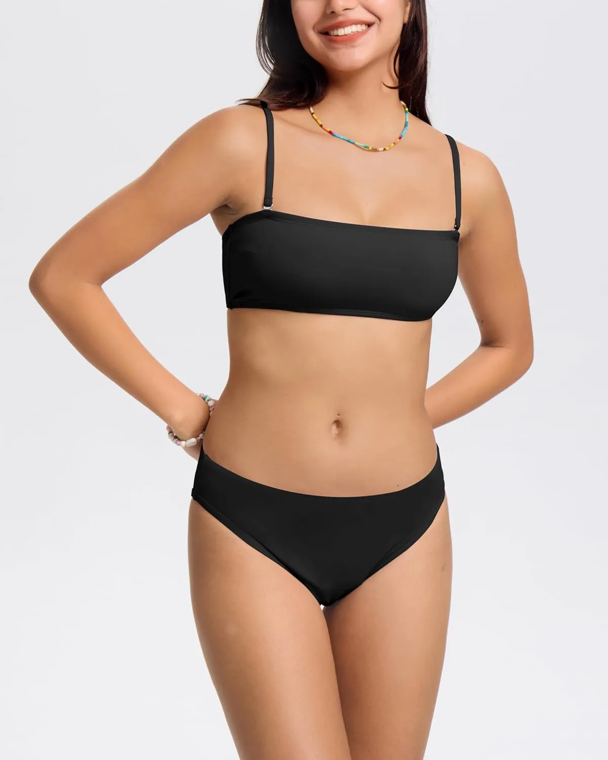 Beautikini Period Swimwear for Teens Menstrual Two Piece Leakproof Sporty Bikini Swimsuit Bathing Suit for Teen Girls